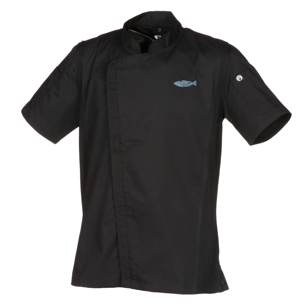 FCG-Springfield-Chef Coat-Short Sleeve - Black